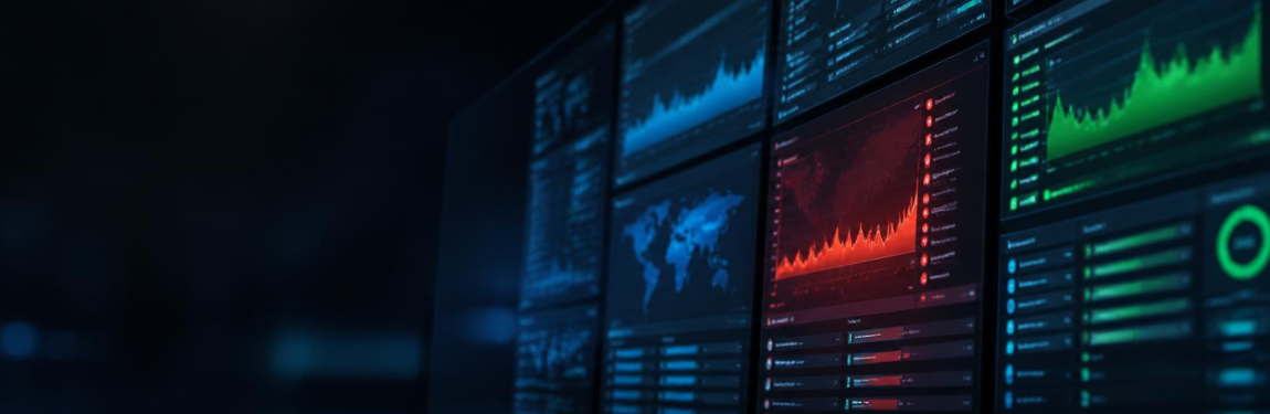 Equipo de IT monitoreando la ciberresiliencia de una empresa en un centro de operaciones de seguridad